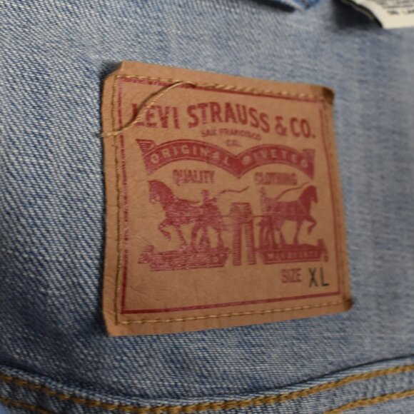 Levi's Flower Embroidered Denim Trucker Jacket - XL - Picture 10 of 10